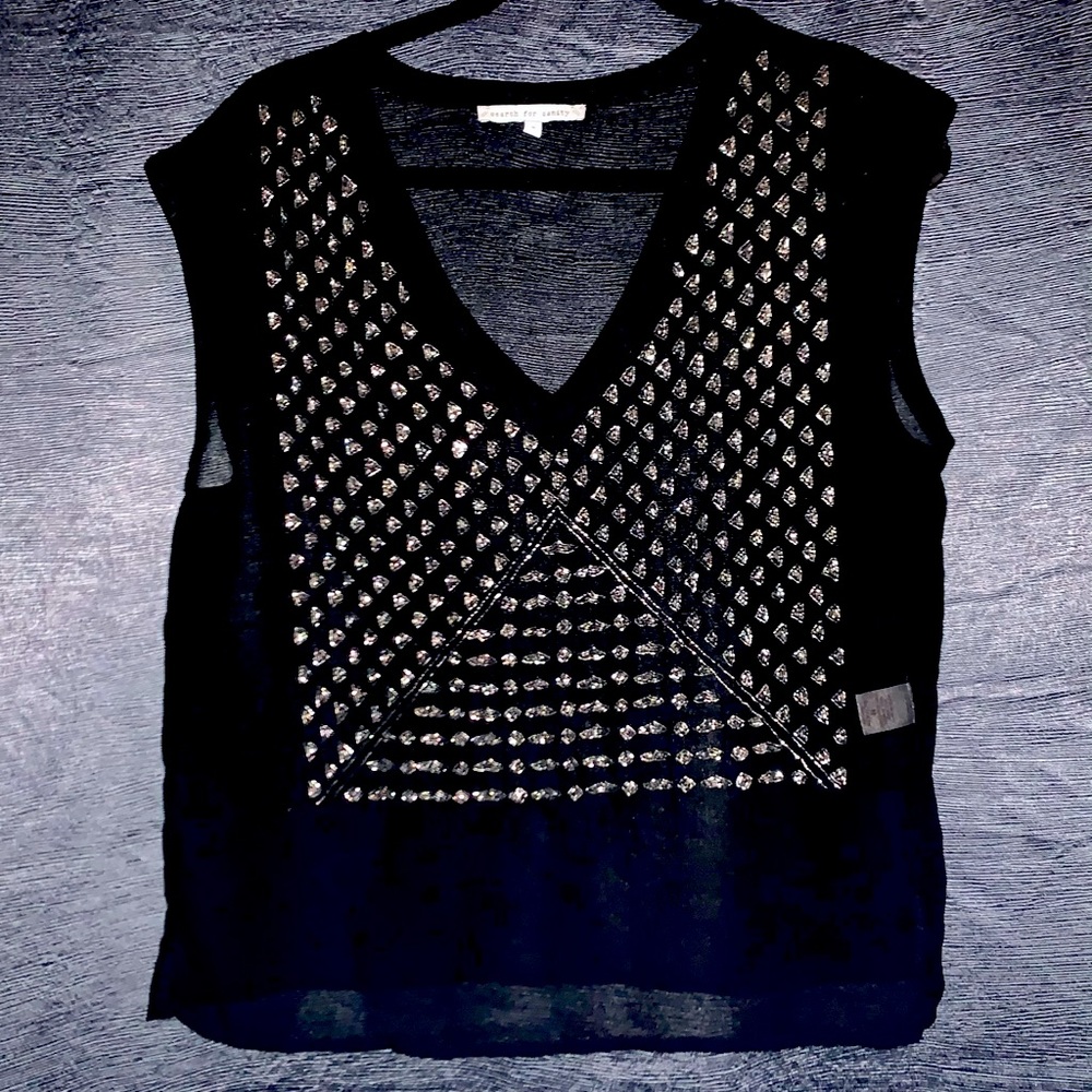 Search for Sanity Beaded Top
